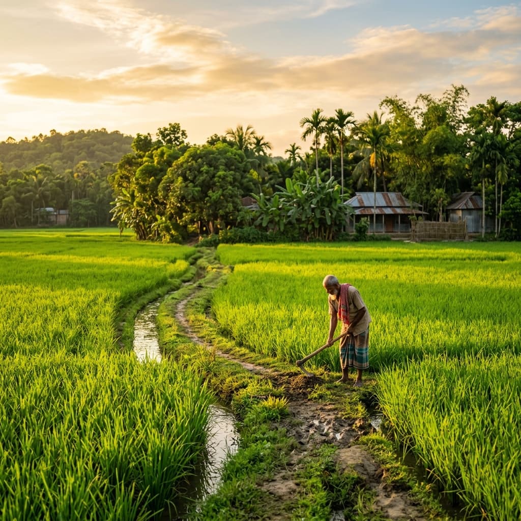 Organic Farmland Scenery
